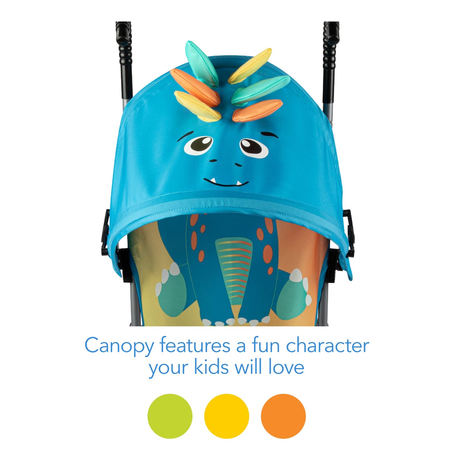 Cosco Character Umbrella Stroller, Easy To Store Anywhere With Its Compact Umbrella Fold, Stewie Stegosaurus