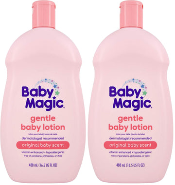 Baby Magic Gentle Baby Lotion, Vitamins & Aloe, Free Of Parabens, Phthalates, Sulfates And Dyes, Camellia Oil & Marshmallow Root