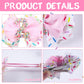 2Pcs Birthday Hair Bow For Girls, Pink Sprinkle Confetti Hair Clip For Baby Girls 2Nd Birthday Party Decorations