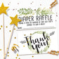 Diaper Raffle Tickets - Botanical - Set Of 50 Double-Sided Raffle Cards - Blank Baby Shower Stationery - Fun And Colorful Baby S
