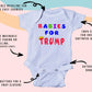 Ink Trendz Babies For Trump Onesie, Trump Baby Onesie,Trump Baby Unisex Shirts, Maga Baby Shirts Trump