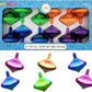 The Dreidel Company Hanukkah Musical Light-Up Spinning Tops Set, Plays 2 Classic Hanukkah Songs, Assorted Colors (24-Pack)