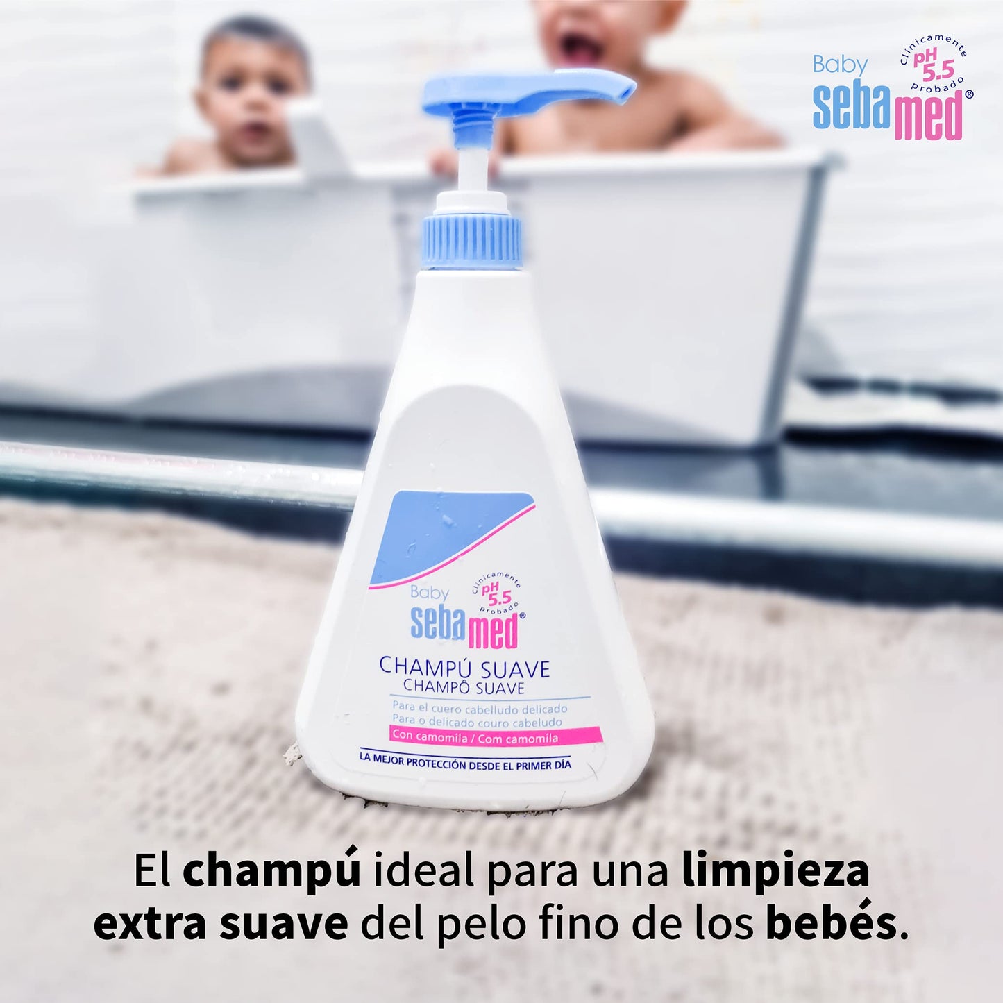 Sebamed Baby Soft Shampoo For Thin And Delicate Skin, Children'S Hair, Extra Soft Cleaning, Extremely Sensitive Leather, Multico