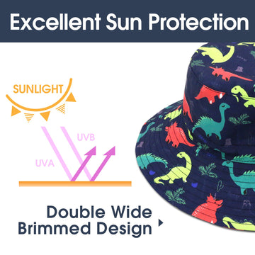 Toddler Sun Hat Boys Age 2-4 Toddler Hats For Boys Girls Baby Sun Hat Baby Boy Hats Toddler Boy Hat Toddler Bucket Hat Dinosaur