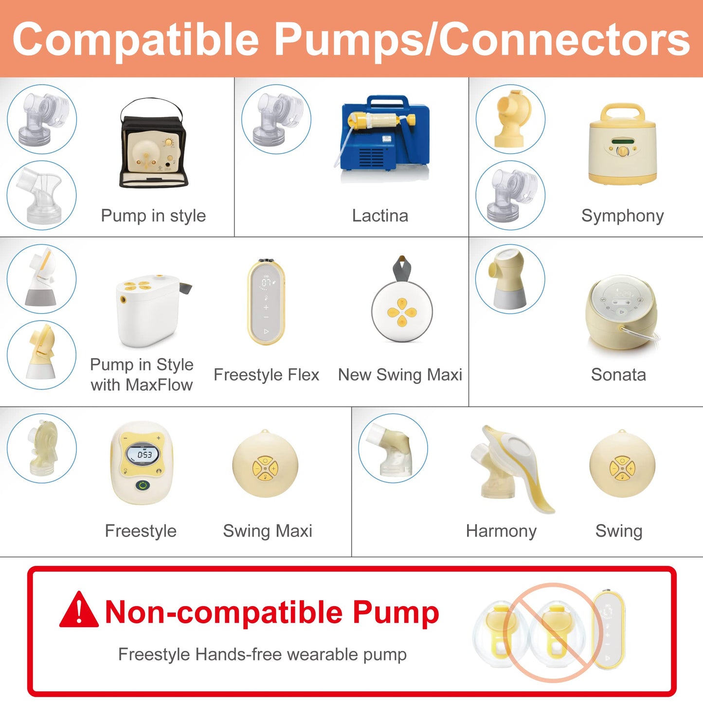 Maymom Myfit 16 Mm Small Shields, Compatible With Medela Breast Pump- Personalfit, Freestyle, Harmony, Maxi, Flex Connector, Con
