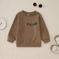 Boutikome Big Brother Sweatshirt Toddler Baby Boy Cool Big Bro Club Shirts Announcement Pullover Long Sleeve Fall Tops(Brown,3-4