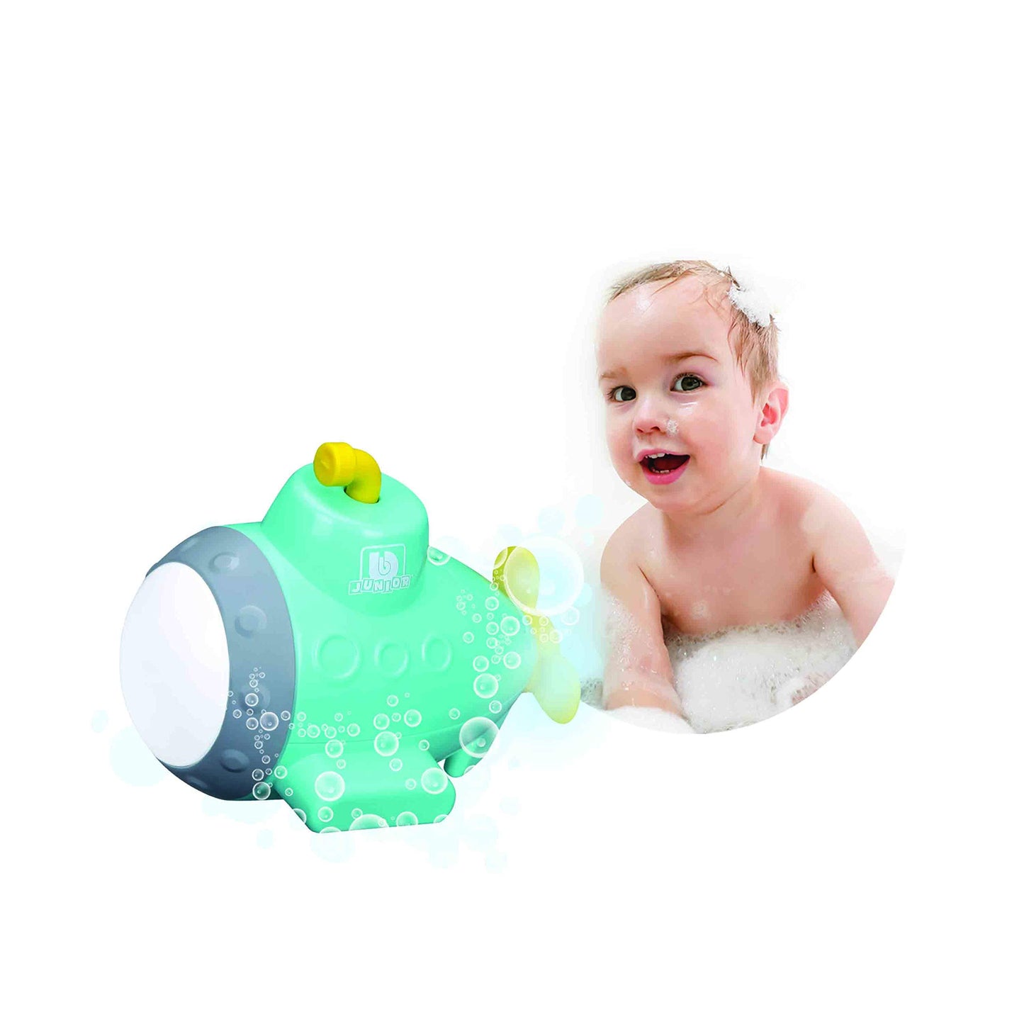Bburago B16-89001 BB Junior Splash N Play Submarine Projector, Blue, Standard Size