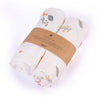 Haber Traditional Baby Muslin Bath Towel Organic Indian Cotton 4 Layer, Eco-Conscious & Safe Printed Muslin Cloth Towels (70X70C