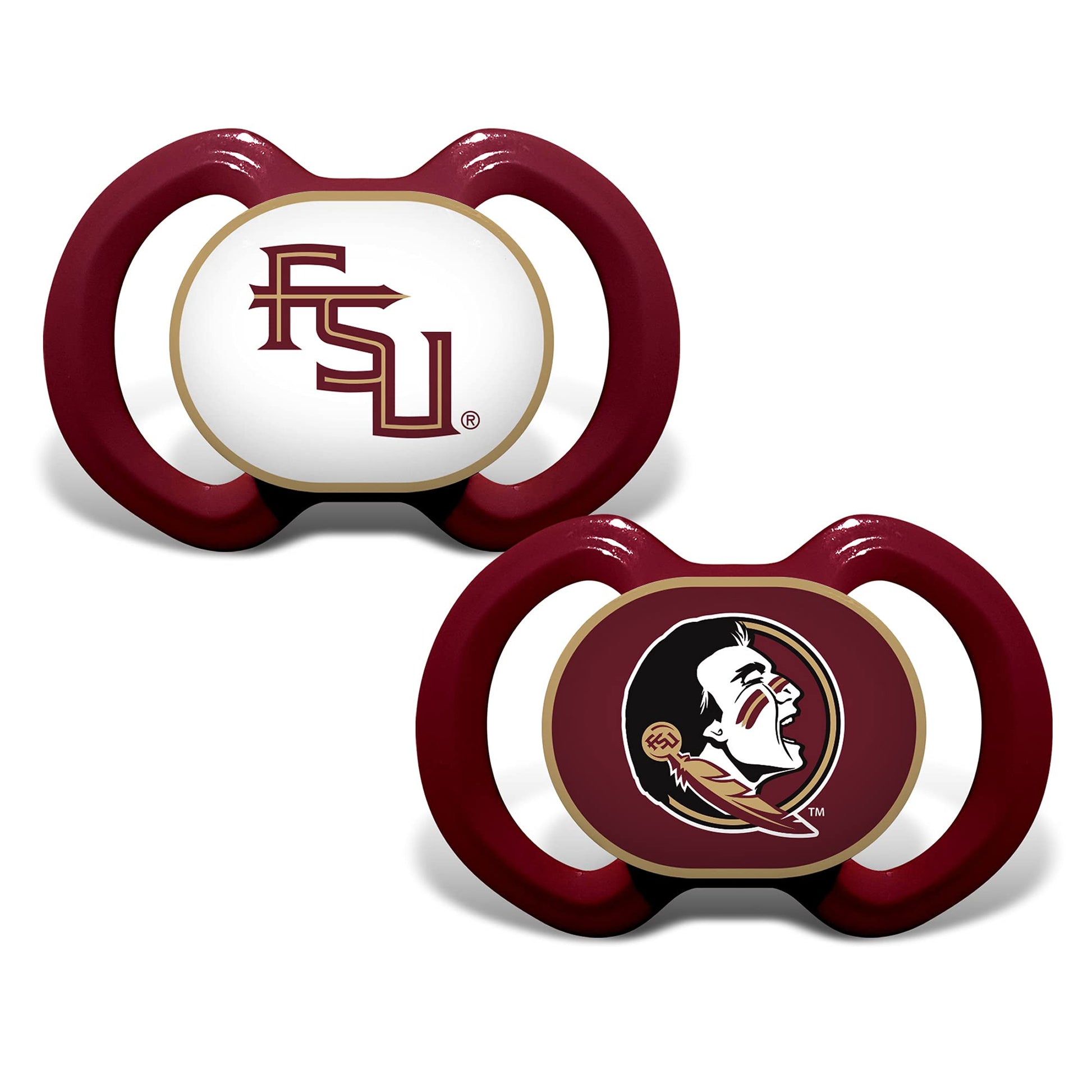 Baby Fanatic Pacifier 2-Pack - NCAA Florida State Seminoles - Officially Licensed League Gear