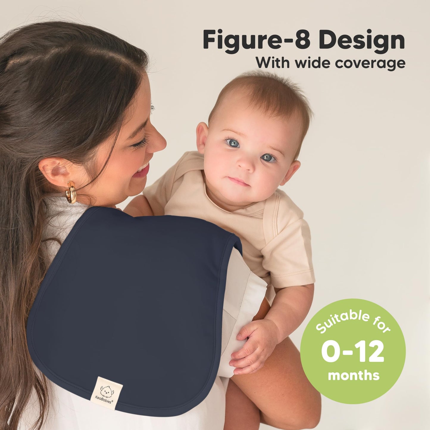 Organic Burp Cloths For Baby Boys & Girls - 5-Pack Super Absorbent, Soft & Plush, Newborn Milk Spit Up Rags, Unisex Burpy Cloth
