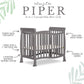 Dream On Me Violet 4-In-1 Convertible Mini Crib In Steel Grey, Greenguard Gold Certified, Jpma Certified, 3 Position Mattress He