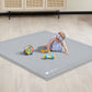 ANGELBLISS Baby Playpen Mat, Self-Inflating Play Mat for Babies and Toddlers, Roll Up & Waterproof Foam Crawling Mat for Floor, 