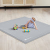 ANGELBLISS Baby Playpen Mat, Self-Inflating Play Mat for Babies and Toddlers, Roll Up & Waterproof Foam Crawling Mat for Floor, 