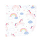 Hudson Baby Unisex Baby Flannel Cotton Washcloths, Unicorns Rainbows 12 Pack, One Size