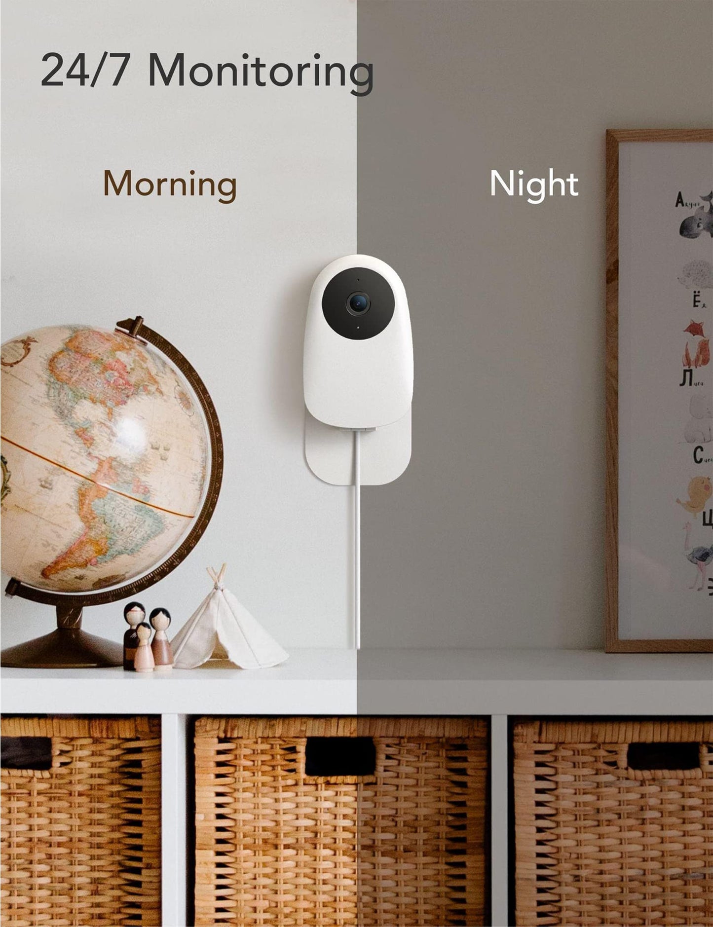 Nooie Baby Monitor 2 Pack, Baby Camera Monitor With Phone Access, Video Baby Monitor Wifi Smartphone 2.4G, 1080P Hd Night Vision