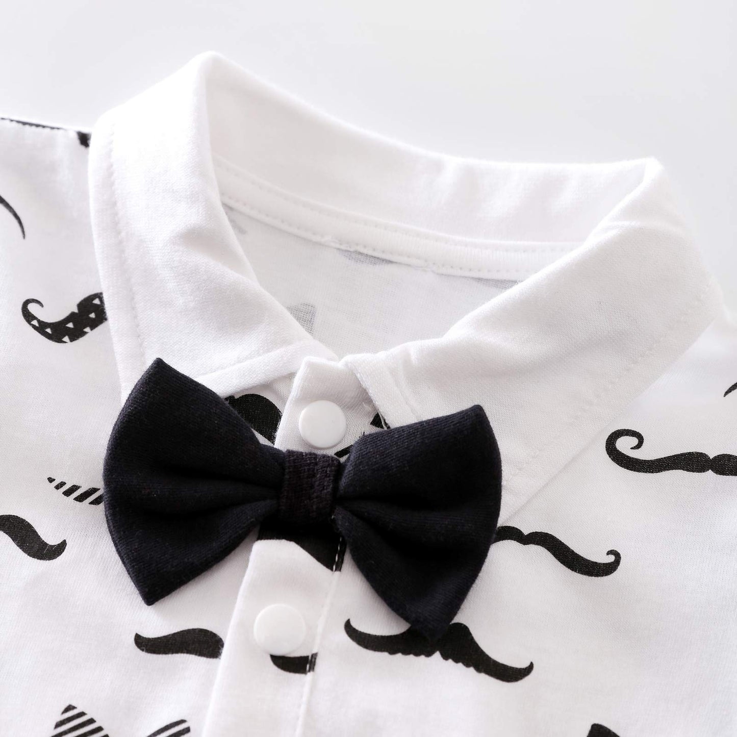 Yfybaby Newborn Baby Boys Gentleman Outfits Suits Infant Short Sleeve Shirt+Bib Pants+Bow Tie Overalls Clothes Set