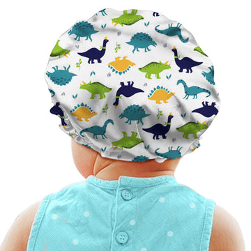 Babrukda Kids Hair Cover, Children Satin Bonnet, Boys Girls Satin Sleep Cap, Adjustable Elastic Band Beanie Hat For Night Sleepi