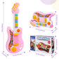 Kids Guitar, Perkidern Kids Electric Guitar Toy Toddler Guitar with Piano Mode Baby Guitar Children Guitar with Strap and Lights