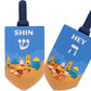 The Dreidel Company Extra Large Jerusalem Wood Dreidels, Let'S Play The Hanukkah Game, Instructions Included (4-Pack)