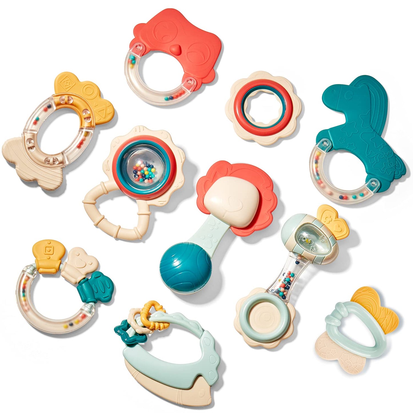 hahaland Baby Toys 0-6 Months - Baby Teething Toys for Babies 0-6 Months - Infant Baby Toys 6-12 Months - Rattles Teethers for B