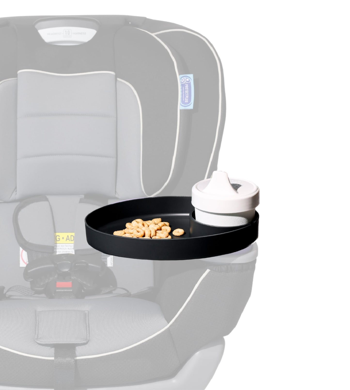 Travel Tray Oval Usa Made Extend Your Current Cup Holder To Hold A Cup Plus A Tray For Snacks, Toys And Accessories. Use In A Ca