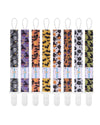 Babygoal Halloween Pacifier Clips 8 Pack, Pacifier Holder Clips For Baby Boys And Girls Fits For Most Pacifier, Binkie Styles &