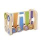 Melissa & Doug First Play Wooden Safari Zig-Zag Tower with 4 Rolling Pieces
