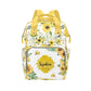 Custom Diaper Bag Backpack for Women, Personalized Name Nursing Mommy Daypack, Diaper Bag for Girls Boys, New Mom Gifts (Bee)