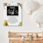 Hatzelou Winnie Baby Shower Sign Picture Frame, A Message From The Bump Baby Sonogram Picture Frame, Cute Bear Decor Baby Shower