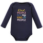 Hudson Baby Unisex Baby Cotton Long-Sleeve Bodysuits, Girls Are The Future, Preemie