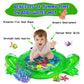 Zhuynxir Frog Infant Water Mat, Tummy Time Baby Play Mat, Inflatable Play Center For Newborn (36.5X30 In)