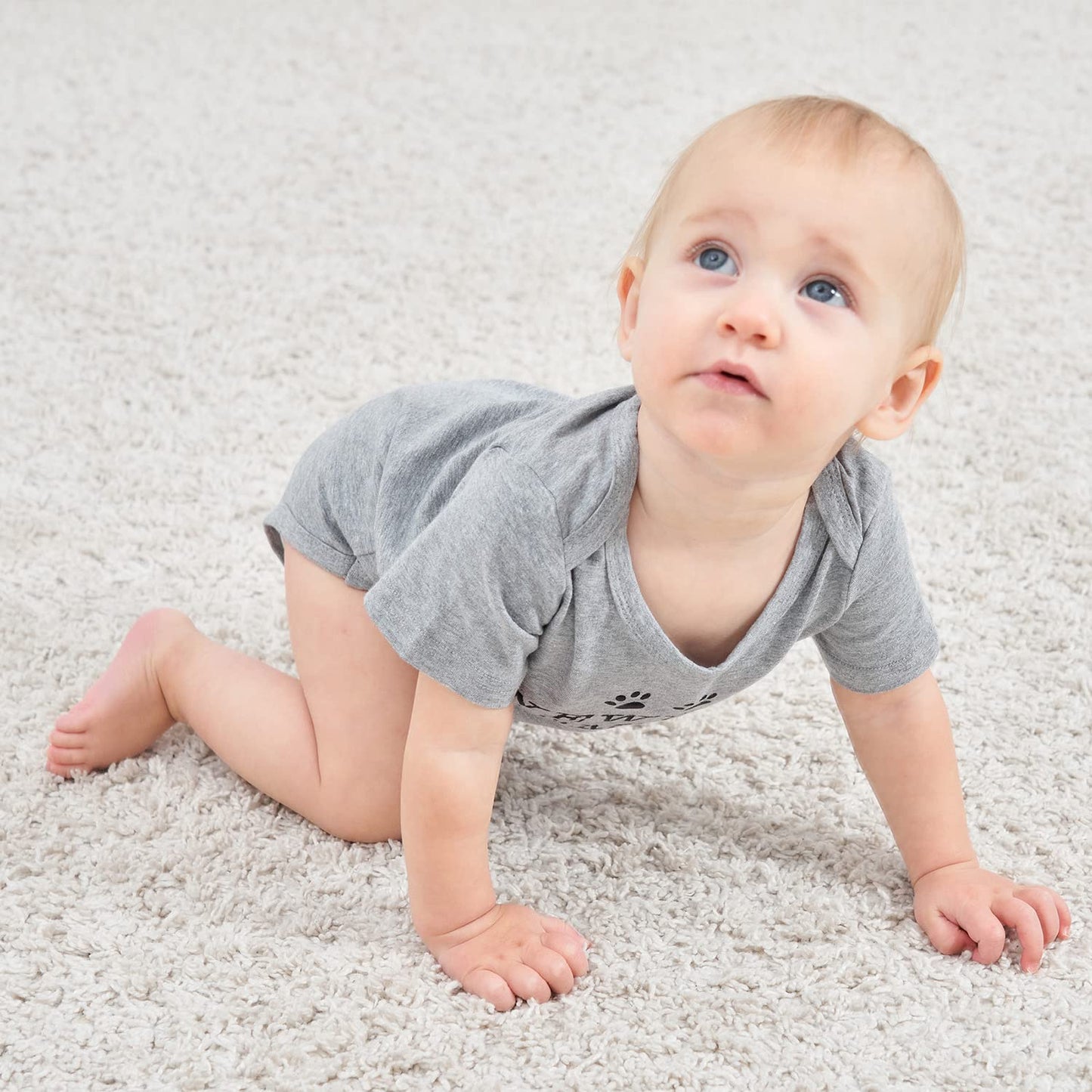 Unicomidea Unisex Baby Bodysuit Newborn Rompers Baby Boys Member Of The Pack Body Suits Toddle Girls Play Suit Short Sleeves Clo