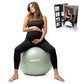 BABYGO Birthing Ball - Pregnancy Yoga Labor & Exercise Ball & Book Set Trimester Targeting, Maternity Physio, Birth & Recovery P