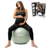 BABYGO Birthing Ball - Pregnancy Yoga Labor & Exercise Ball & Book Set Trimester Targeting, Maternity Physio, Birth & Recovery P