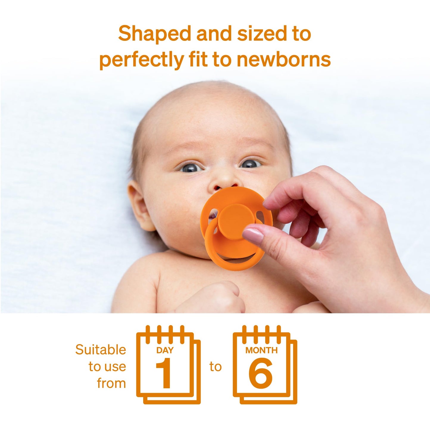 Natural Rubber Pacifier By Lovenoobs, 4 Pack, Pacifiers 0-6 Months, Baby Starter Kit, Newborn Silicone Dummy, Orthodontic, Teeth