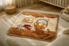 Soft Teddy Bear Blanket for Babies  Cozy 107x101 cm Nursery Throw for Newborns, Toddler Blanket with Cute Design (Blue)