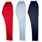 LOVO Girls Supersoft Cotton Solid Leggings (Navy Blue, Red, White, 1112 Years) Pack of 3