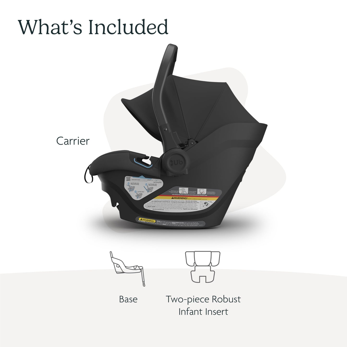 Uppababy Aria Lightweight Infant Car Seat/Just Under 6 Lbs For Easy Portability/Base With Load Leg + Infant Insert Included/Dire