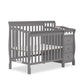 Dream On Me Jayden 4-In-1 Mini Convertible Crib And Changer In Storm Grey, Greenguard Gold Certified, Non-Toxic Finish, New Zeal