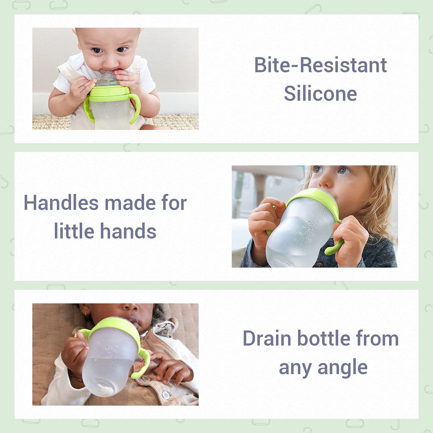 Anpei Sippy Cup Soft Spout Transitional Nipple Kit Bundle Compatible With Comotomo Baby Bottles, 5 Oz And 8 Oz | Value Bundle 2