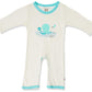 Babysoy Unisex Organi Baby Onepiece Bodysuit (0-3 Months, Octopus)