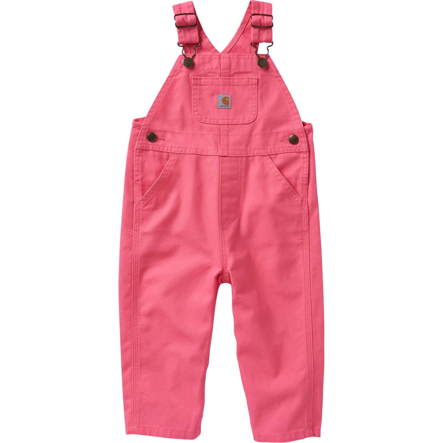 Carhartt Baby Girls Bib (Lined And Unlined) Overalls, Carhartt Pink Lemonade, 18 Months Us