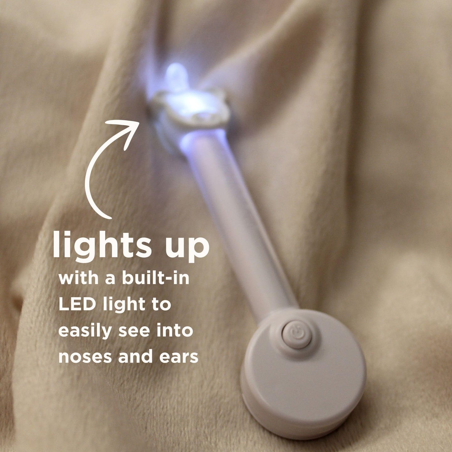 Oogiebear Brite - Baby Nose Cleaner And Ear Wax Removal Tool. Baby Gadget With Nighttime Led Light. Safe Snot Booger Picker For