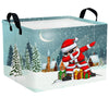 ASKETAM Empty Large Christmas Basket for Gifts Women Collapsible Storage Bin Kids Toy Box Holiday D  cor (Personalized Dancing S
