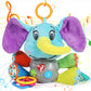 Baby Toddler Boy Girl Toys Gifts 0-6 6 to 12 Months, Luminous Plush Elephant Music Toy, as a Teething Toy, Apply for Car Seats, 