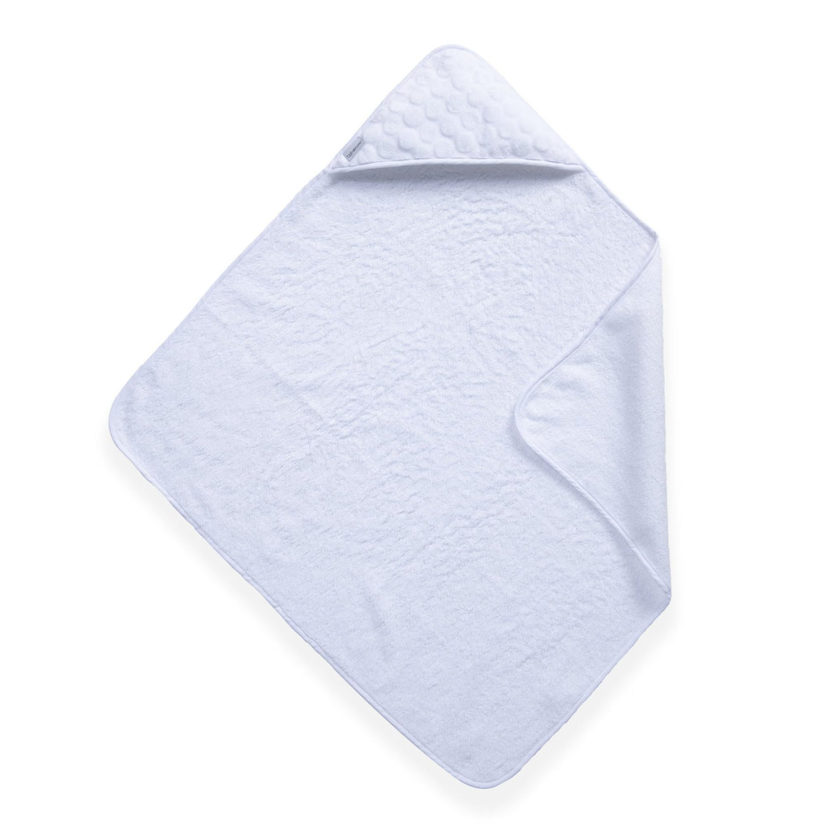 Clair de Lune | Marshmallow Hooded baby bath towel | 75 x 75 cm White | For Bath time | Super Soft Cotton/Terry Towelling |