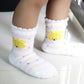 Rative Non Skid Anti Slip Cotton Dress Crew Socks With Grips For Baby Infant Toddler Kids Girls (6-12 Months, 12-Pairs/Rg-93X)