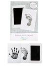 Little Pear Clean-Touch Babyprint Ink Pad, No Touch Ink Pad For Baby, Handprint Or Footprint Keepsake, Black Ink