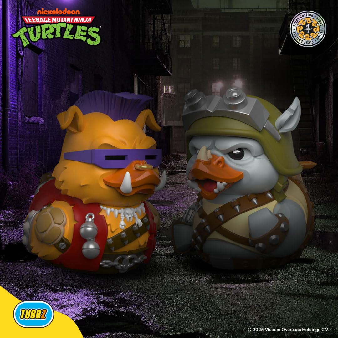 TUBBZ First Edition: Teenage Mutant Ninja Turtles - Rocksteady Cosplaying Rubber Duck Vinyl Figure
