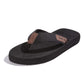 Fitory Mens Flip-Flops, Thongs Sandals Comfort Slippers For Beach Black Size 11